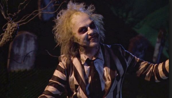 Beetlejuice Collector's Edition Costume Halloween Horror Mens Striped Suit Wig - Image 4