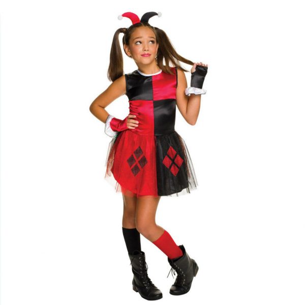 DC Superhero Harley Quinn Girls Costume Fancy Dress S: L 9-12 Kids Harleyquinn - Image 3