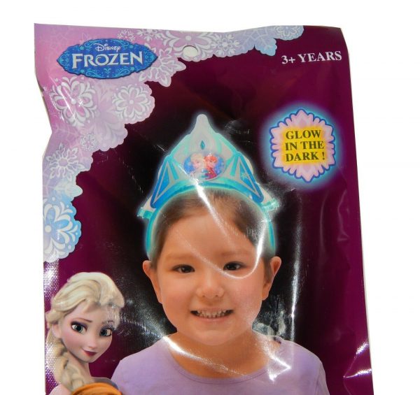 DISNEY FROZEN ELSA GLOW IN DARK TIARA GIRLS PRINCESS FANCY DRESS PARTY LIGHTS UP - Image 3