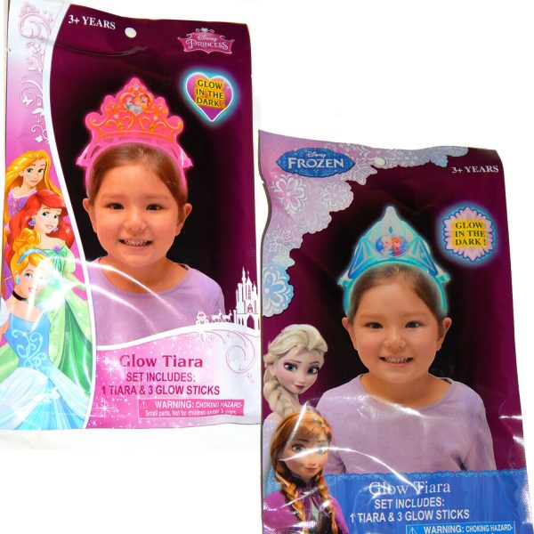 DISNEY FROZEN ELSA GLOW IN DARK TIARA GIRLS PRINCESS FANCY DRESS PARTY LIGHTS UP - Image 5