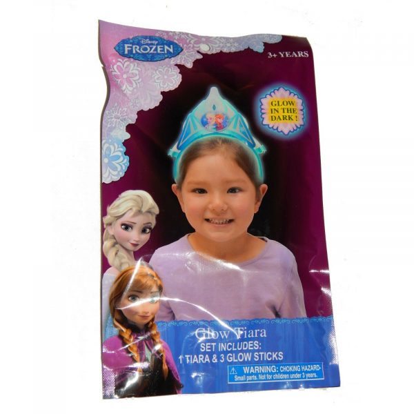 DISNEY FROZEN ELSA GLOW IN DARK TIARA GIRLS PRINCESS FANCY DRESS PARTY LIGHTS UP