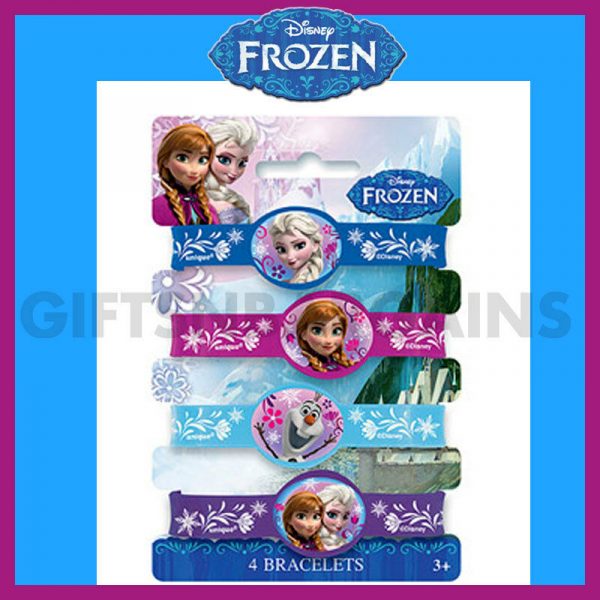 DISNEY FROZEN Elsa Anna Birthday Party Supplies Favours 1 or 2 pack wristbands - Image 3