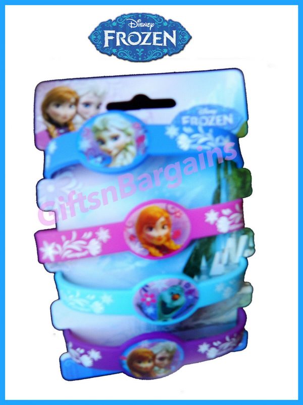 DISNEY FROZEN Elsa Anna Birthday Party Supplies Favours 1 or 2 pack wristbands - Image 4