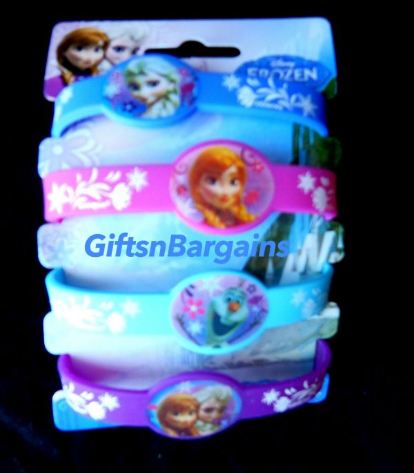 DISNEY FROZEN Elsa Anna Birthday Party Supplies Favours 1 or 2 pack wristbands - Image 5