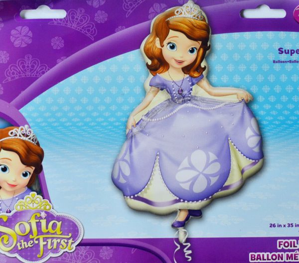 DISNEY SOFIA THE FIRST PARTY SUPPLIES 35" SUPER SHAPE BIRTHDAY FOIL BALLOON - Image 3