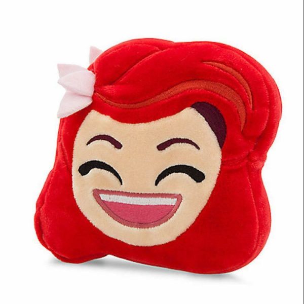 Disney Little Mermaid Ariel Plush Emoji Pillow 5'' Toy Child Baby Christmas Gift - Image 6