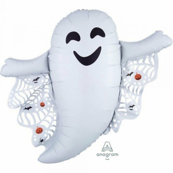 Halloween Party Supplies HAPPY Ghost Super Shape Foil Balloon Spooky Party 81 CM