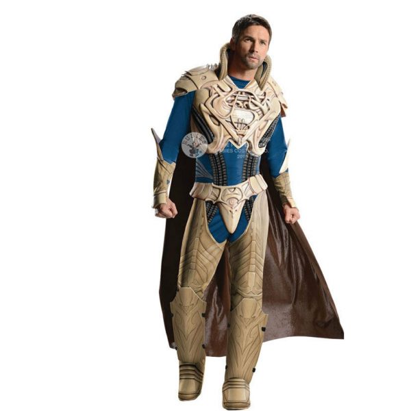 Jor-El Superman Costume Dad Adult Men's Superhero Muscle Chest Deluxe Medium - Image 4