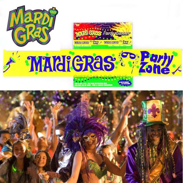 Mardi Gras Party Supplies Carnival 20ft Long 6m Streamer Carnival Banner Pennant - Image 3