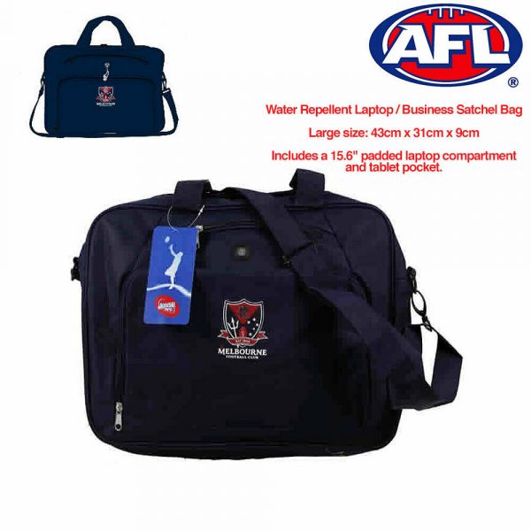 Melbourne Demons AFL Laptop Briefcase Business Satchel Bag Footy Sports Travel - Image 3