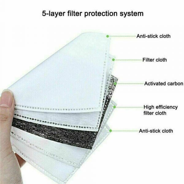 Men Women Masks Face Reusable Washable + FREE 2 X PM 2.5 Filter ADULT Cotton - Image 12