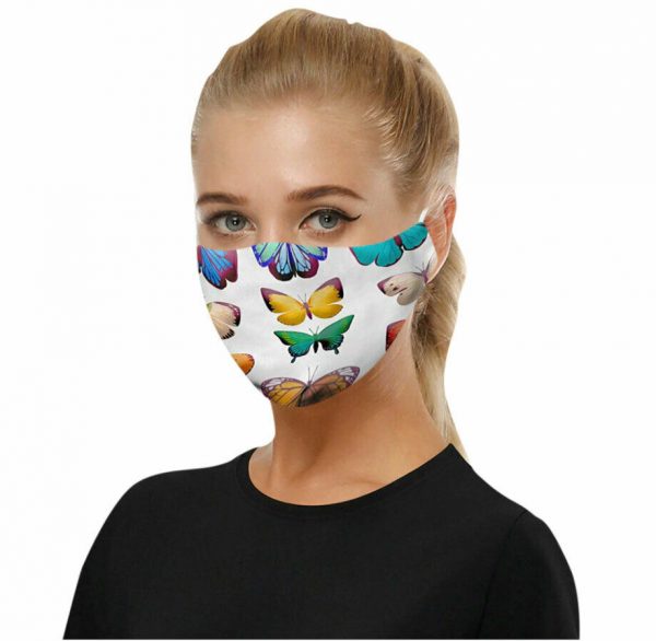 Men Women Masks Face Reusable Washable + FREE 2 X PM 2.5 Filter ADULT Cotton - Image 3