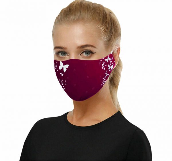 Men Women Masks Face Reusable Washable + FREE 2 X PM 2.5 Filter ADULT Cotton - Image 5