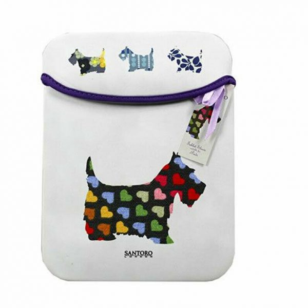 Santoro London Scottie Puppy Dogs Ipad Case Cover Protective Sleeve Neoprene