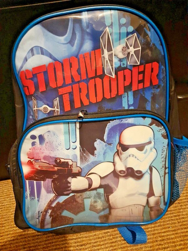 Star Wars Stormtrooper Backpack Kid Boy School Book Swim Bag Luggage Disney Gift - Image 3