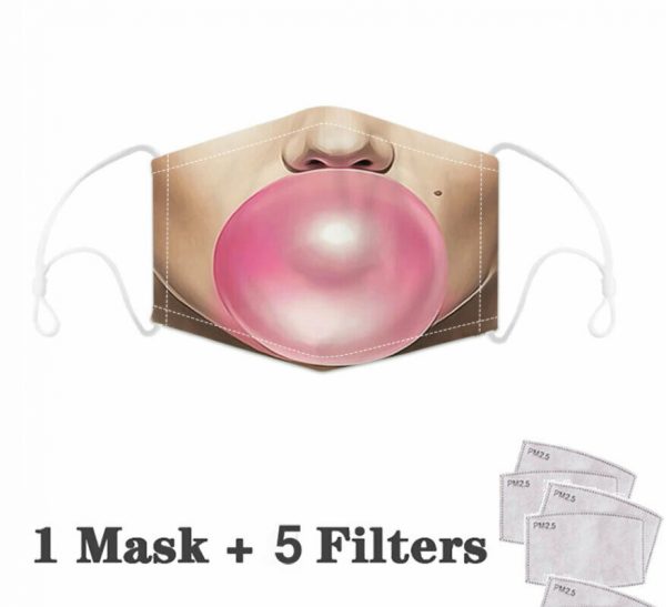 Men Women Masks Face Reusable Washable + FREE 2 X PM 2.5 Filter ADULT Cotton - Image 16