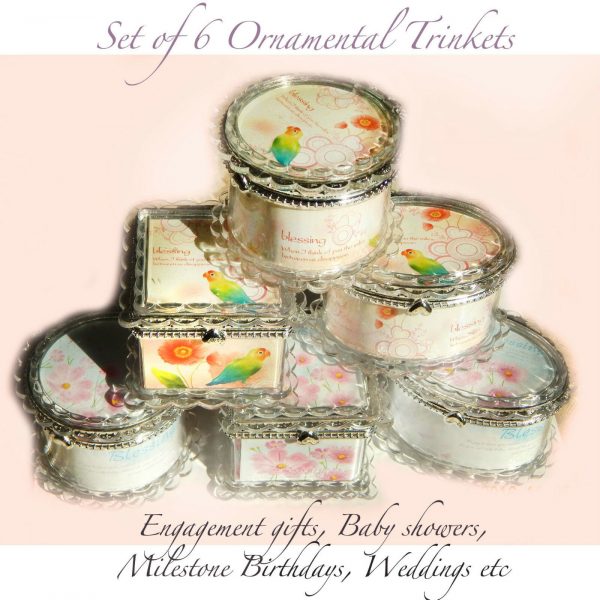 6 Jewellery Trinket Box Favour Bonbonniere Wedding Christening Birthday Keepsake - Image 11