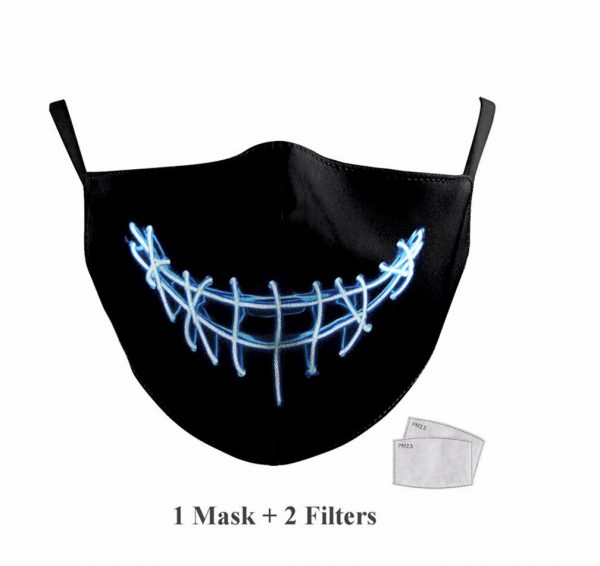 Adult Washable Reusable CottonFace Mask & Filter Joker Vendetta Cat Stitch Mouth - Image 7