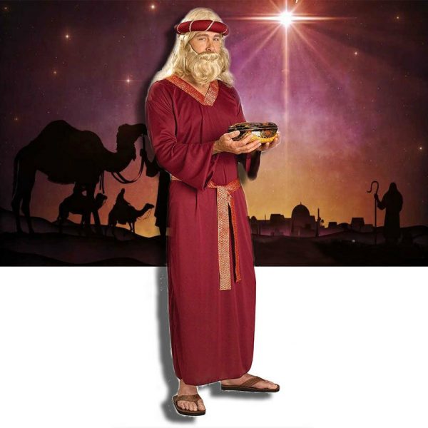 BIBLICAL COSTUME MEN SHEPHERD WISE MAN MAGI ROBE JOSEPH EASTER CHRIST NATIVITY