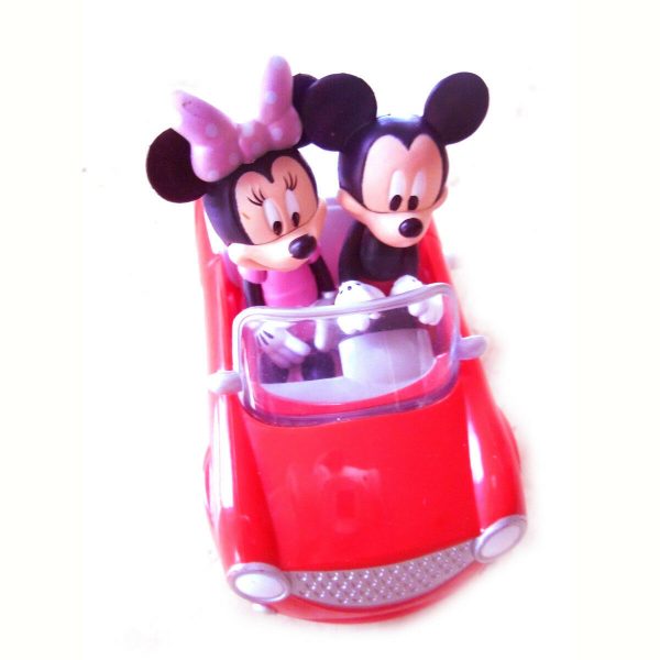 DISNEY MICKEY & MINNIE MOUSE TOY CAR WIND UP SOUND CHILD KID BOY CHRISTMAS GIFT - Image 6