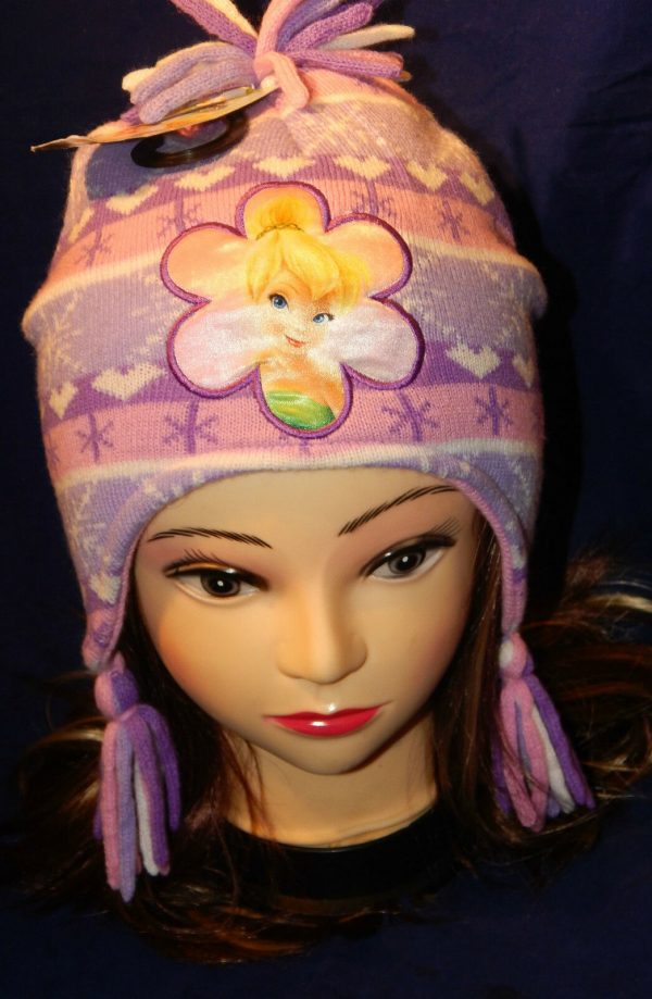 Disney Fairies Tinkerbell Beanie Knitted Girl Child Tinker Bell Winter 3-6y New - Image 4