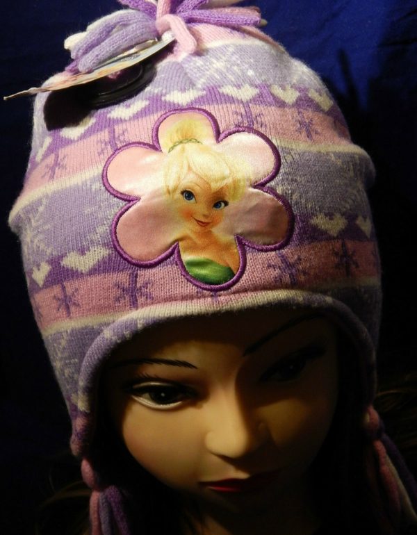 Disney Fairies Tinkerbell Beanie Knitted Girl Child Tinker Bell Winter 3-6y New - Image 8