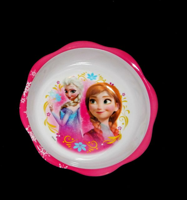 Disney Frozen Plate w Cereal Bowl BPA Free Zaks Melamine Feeding Baby Utensil - Image 4