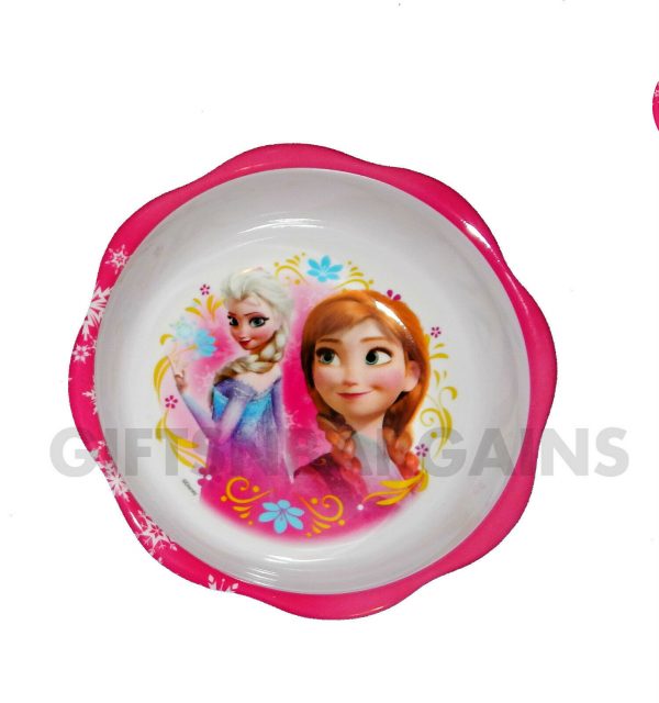 Disney Frozen Plate w Cereal Bowl BPA Free Zaks Melamine Feeding Baby Utensil - Image 7