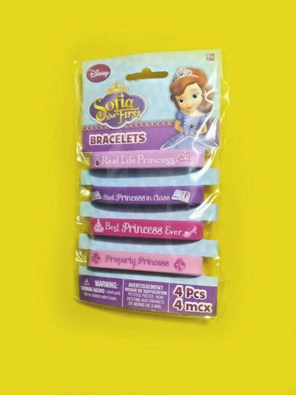 Disney Princess Sofia The First Rubber Wristband Bracelets Birthday Party Favour - Image 3