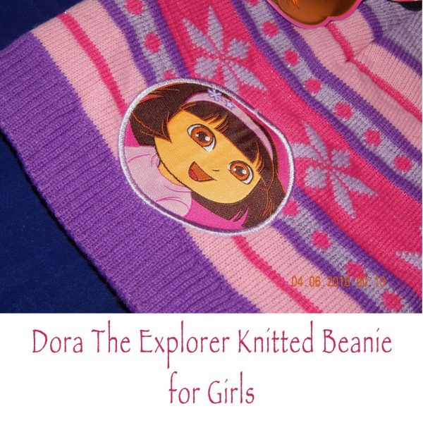 Dora Barbie or Mr Men Little Miss Girls Beanies Kids Character Double Knit Caps - Image 12