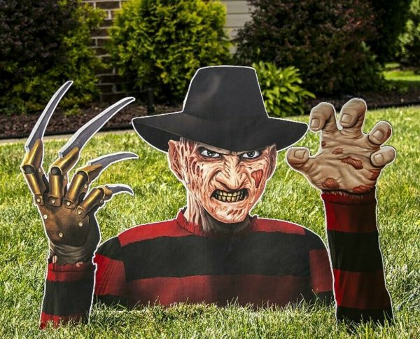 FREDDY KRUEGER Nightmare Elm Street Halloween Outdoor Decor Prop Ground Breaker