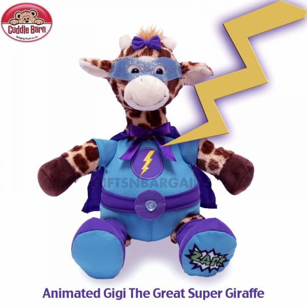 Gigi The Great Animated Giraffe Plush Talking Light-up Toy Kids Gift Cuddlebarn