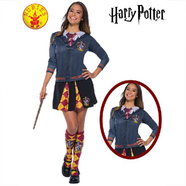 Gryffindor Harry Potter Top Costume Licensed Adult Girl Bookweek Hermione Teen