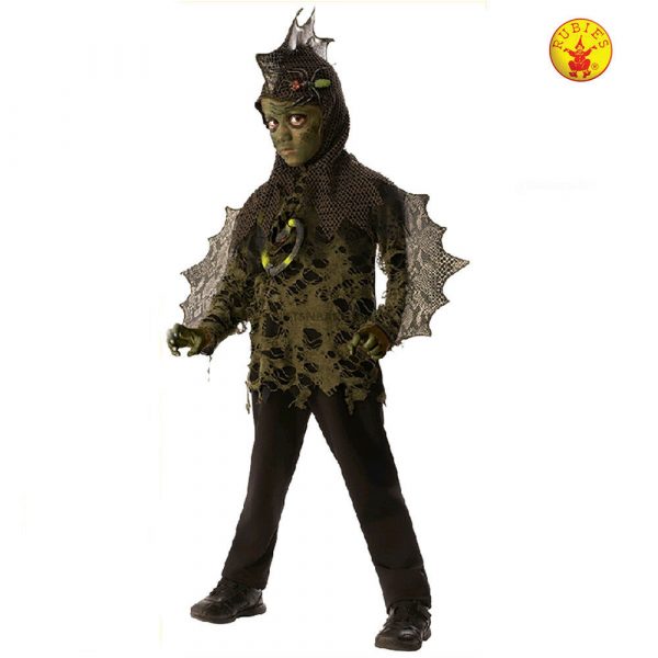 Halloween Boys Mutant Lizard Swamp Boy Costume w Spider Snake Fancy Dress Child - Image 3