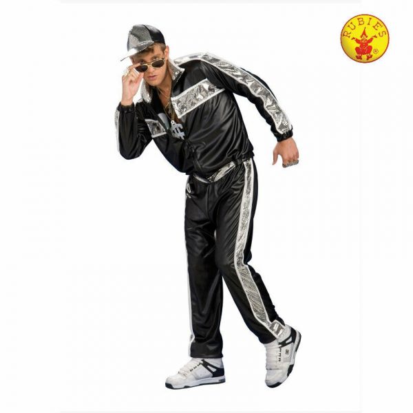 Hip Hop Mens Track suit Costume Rap Idol RunDMC VanillaIce Celeb Gangnam Star - Image 3