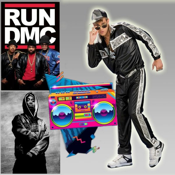 Hip Hop Mens Track suit Costume Rap Idol RunDMC VanillaIce Celeb Gangnam Star - Image 4