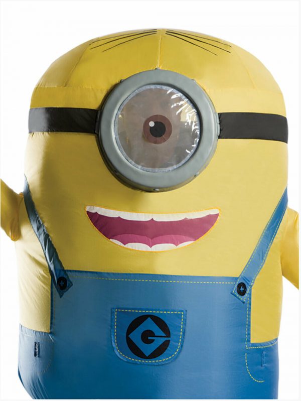 INFLATABLE MINION STUART COSTUME ADULT MEN LICENSED HALLOWEEN MASCOT RISE OF GRU - Image 3