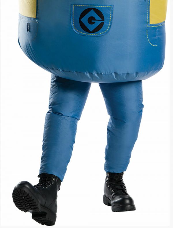 INFLATABLE MINION STUART COSTUME ADULT MEN LICENSED HALLOWEEN MASCOT RISE OF GRU - Image 5