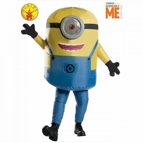 INFLATABLE MINION STUART COSTUME ADULT MEN LICENSED HALLOWEEN MASCOT RISE OF GRU