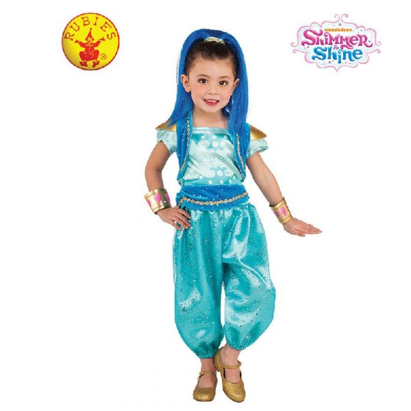 Jasmine Shimmer Shine Girl Deluxe Costume Genie Arabian Princess Nickelodeon - Image 3