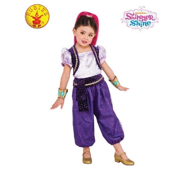 Jasmine Shimmer Shine Girl Deluxe Costume Genie Arabian Princess Nickelodeon - Image 4