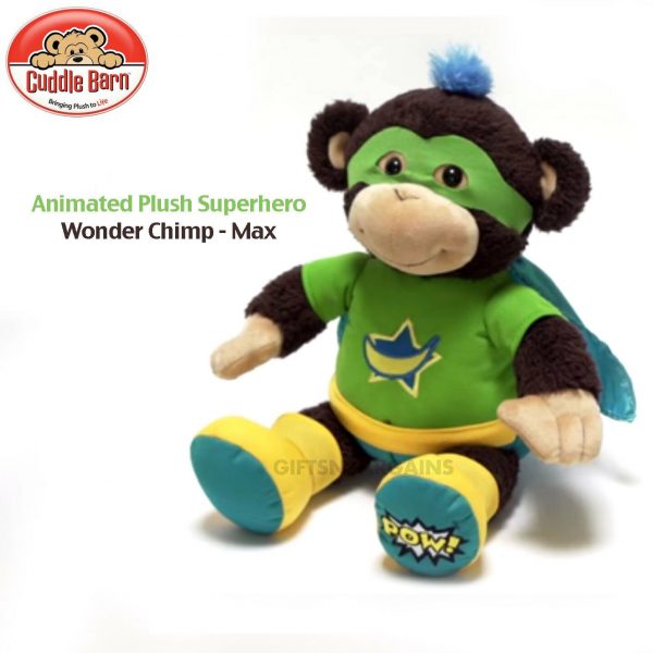 Max the Wonder Chimp Plush Light up Talking Monkey Toy Child Boy SuperHero Gift - Image 5