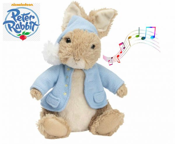 Plush Peter Rabbit Musical Bedtime Soft Toy Lights Brahms Lullaby Baby christmas - Image 3