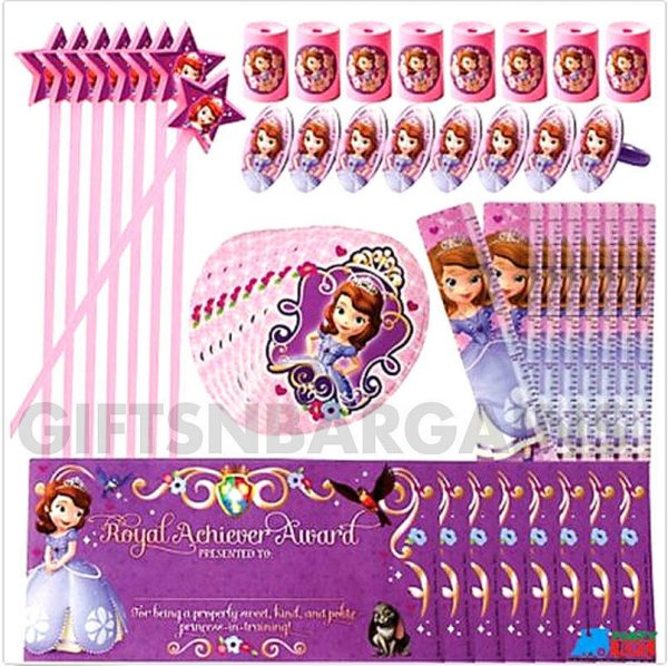 Sofia The First Birthday Party Supplies Favour Pack w/ Loot Bags Disney Princess - Image 4