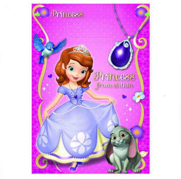 Sofia The First Birthday Party Supplies Favour Pack w/ Loot Bags Disney Princess - Image 5