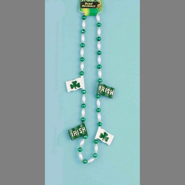 St Patrick's Day Irish Flag Beads Costume Necklace St Paddy Pats Party Jewellery - Image 4