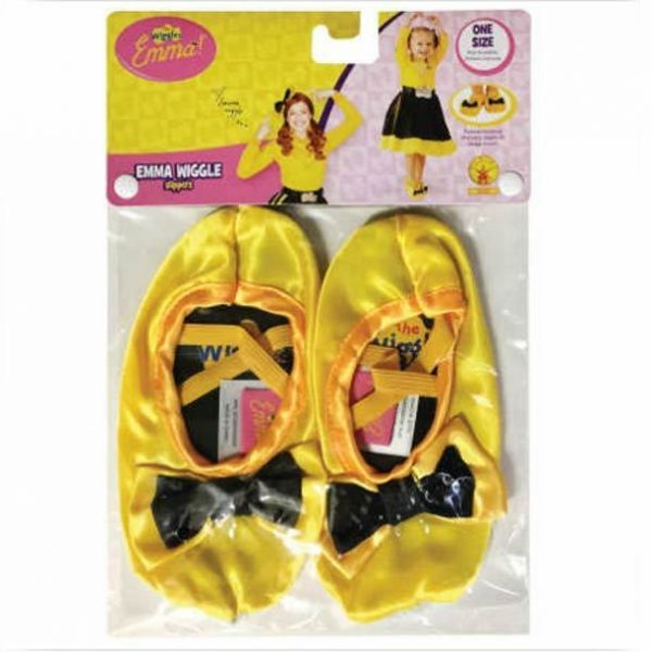 The Wiggles Emma Girls Shoe Slipper Yellow Toddler Child Kids Costume Accessory - Image 3