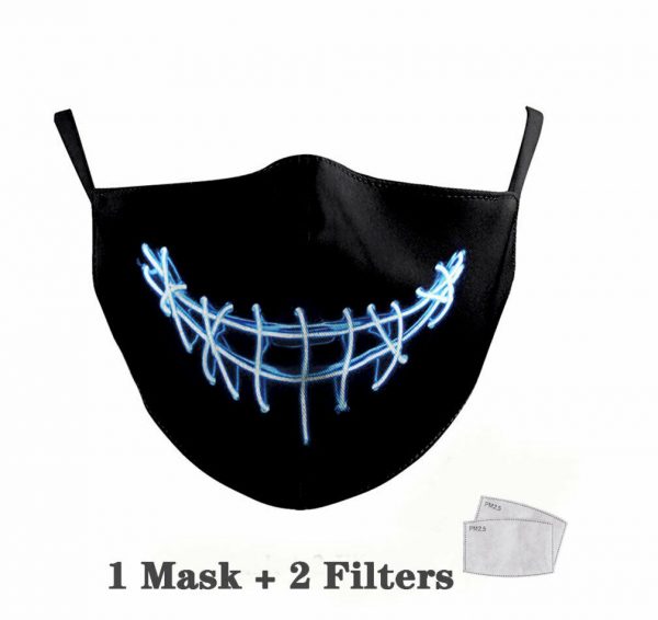 Adult Washable Reusable CottonFace Mask & Filter Joker Vendetta Cat Stitch Mouth - Image 15