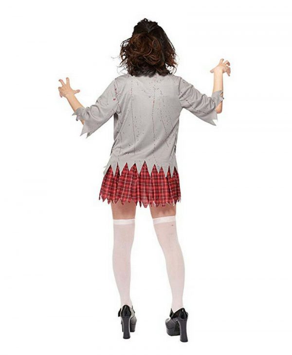 Zombie School Girl Creepy Carrie Halloween Adult Costume Deluxe Bloody Horror - Image 5