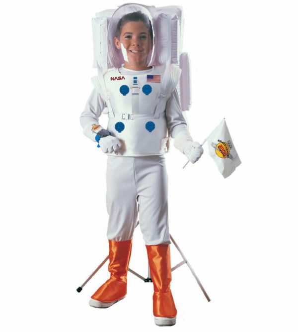 BOYS NASA ASTRONAUT SPACE MAN COSTUME DELUXE CHILD NEIL ARMSTRONG CAREER KID - Image 3